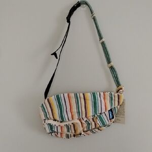 Kavu Multicolor Striped Crossbody Bag